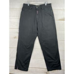 Y2K Esco Mens Jeans 38x34 Baggy Hip Hop Jeans Willie Esco Black Denim India 90s